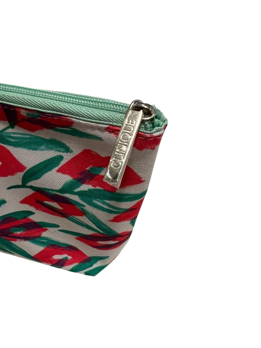 Clinique x Drawbertson Floral Lips Cosmetic Makeup Bag Pouch - Picture 4 of 5